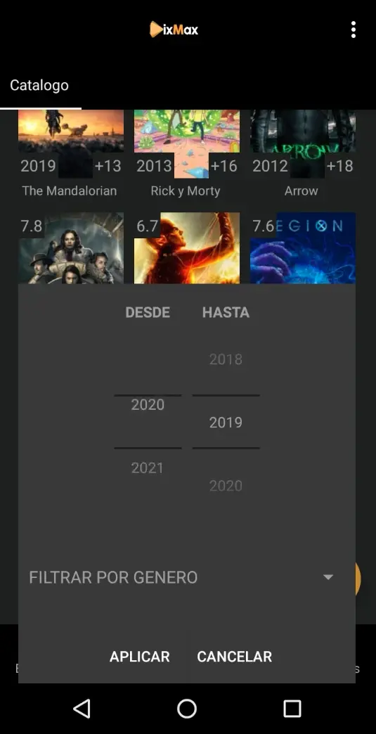 Captura de pantalla de DixMax 3